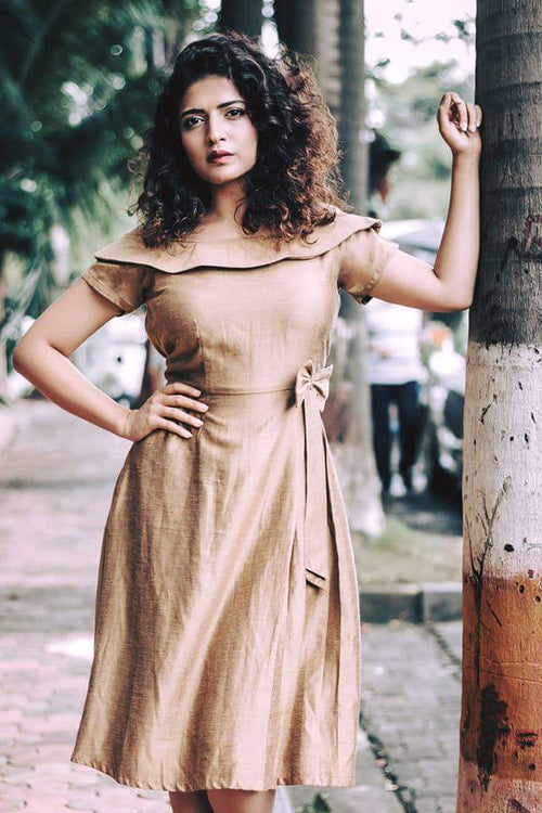 Brown Boat Dress