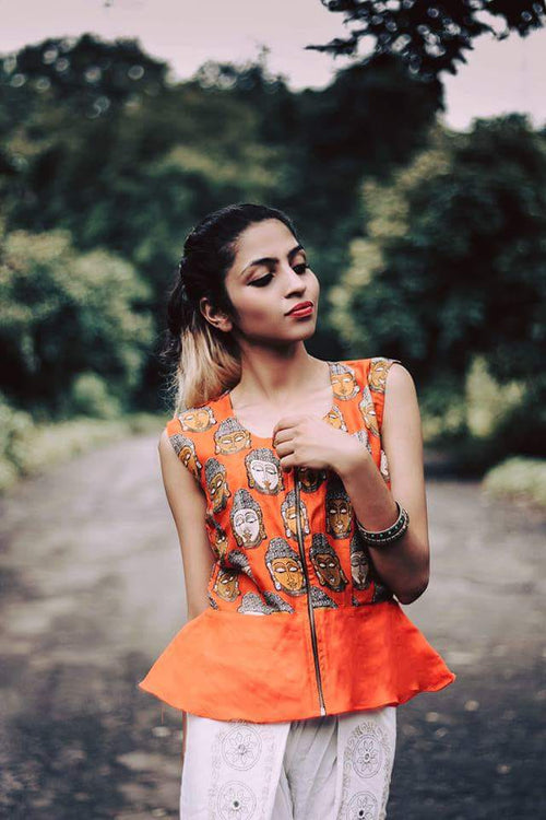 Buddha Peplum Top