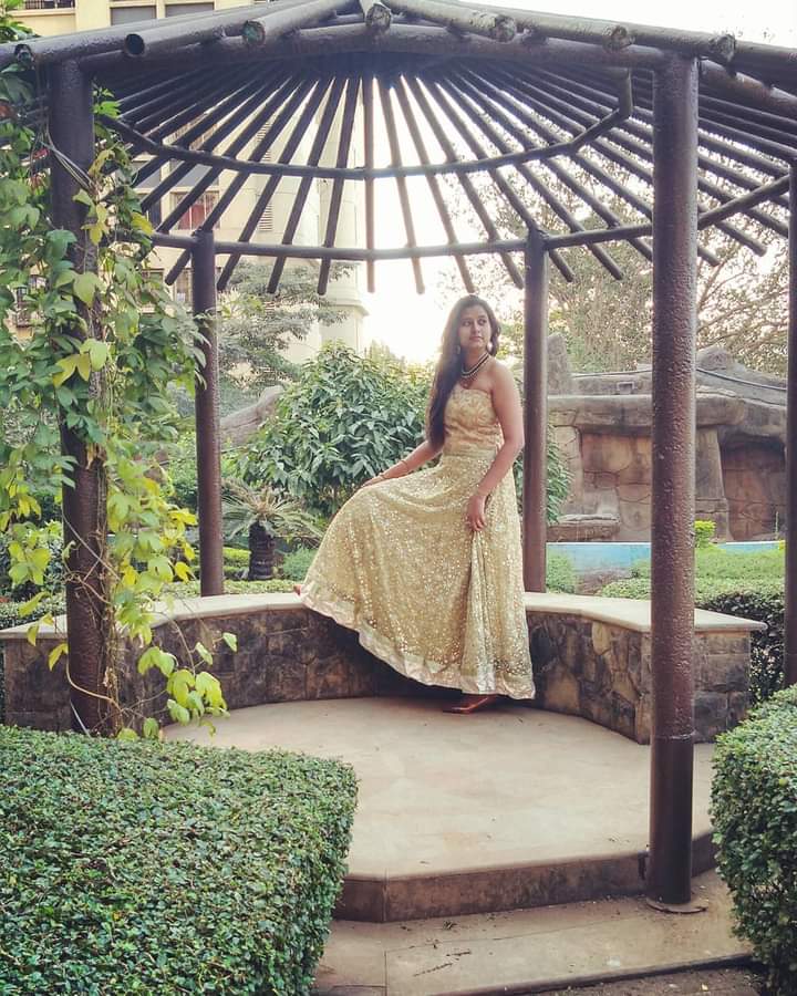 Brown Mirror Dress