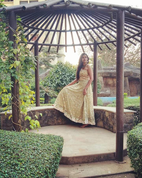 Brown Mirror Dress